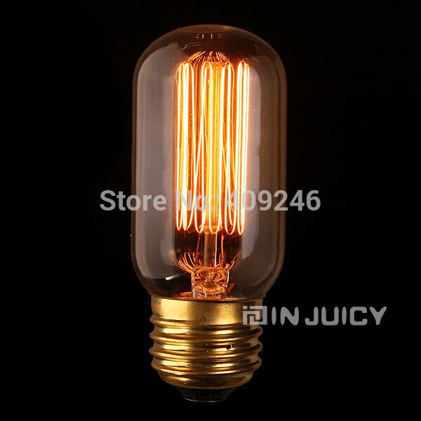 Ampoule circulaire fumée Marconi T45, 10 pièces, lampe Vintage, Reproduction Edison, verre transparent de 40 watts, E27, ac 110V ou 220V