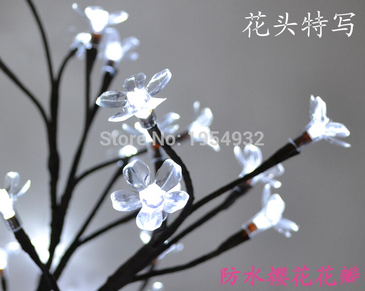 100PCs/ Lot Made Cherry Tree Use 34*18mm Soft Transpent PVC Cherry Flower Head suitable for 5MM LED