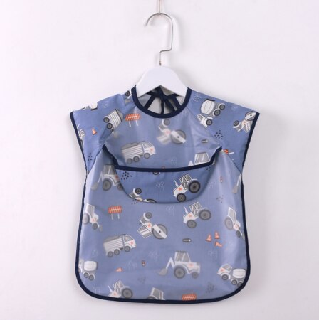 Waterdichte Baby Eten Kinderen Tekening Mouwloze Baby Bandana Slabbetjes Schattige Slabbers Zachte Katoenen Baby Bib Maaltijd Burp Eva Doeken: F