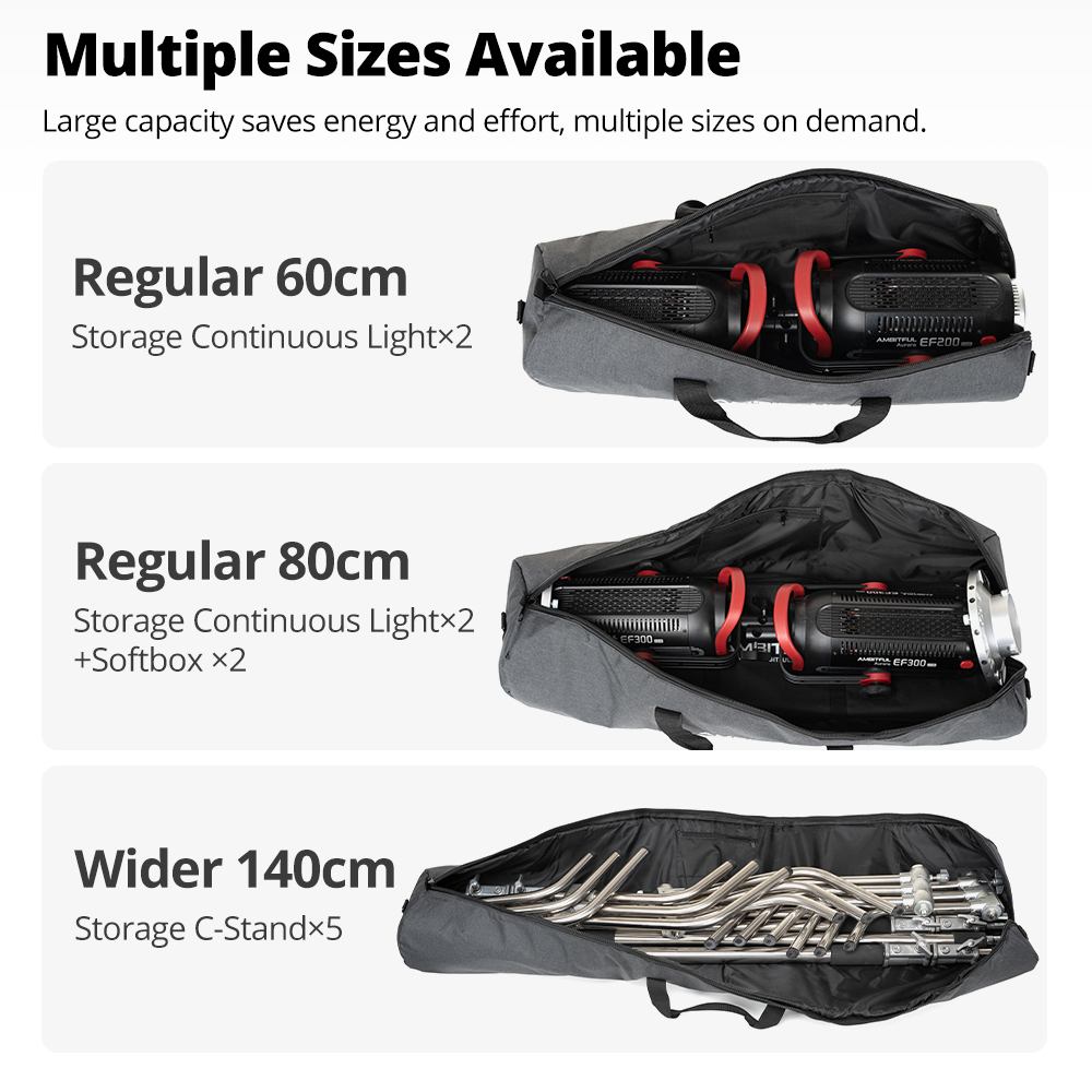 AMBITFUL Draagtas TB PRO 50/60/70//80/90/100/110/120/130/140 cm Gewatteerde Camera Monopod Statief Case Draagbare Schouderbanden