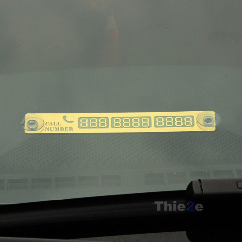 Auto Voorruit Tijdelijke Parkeerkaart Stickers DIY Magneet Telefoonnummer Platen Universal Auto Accessoires