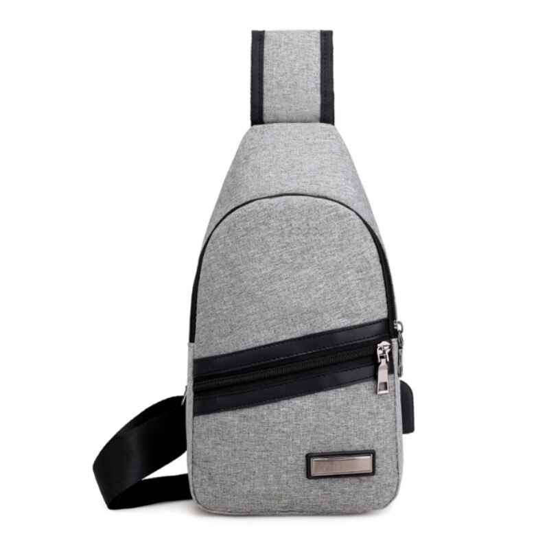 Male External USB Charge Chest Bags Men Chest Pack Antitheft Travel Crossbody Bag For Men Casual Sling Shoulder Bag packpack