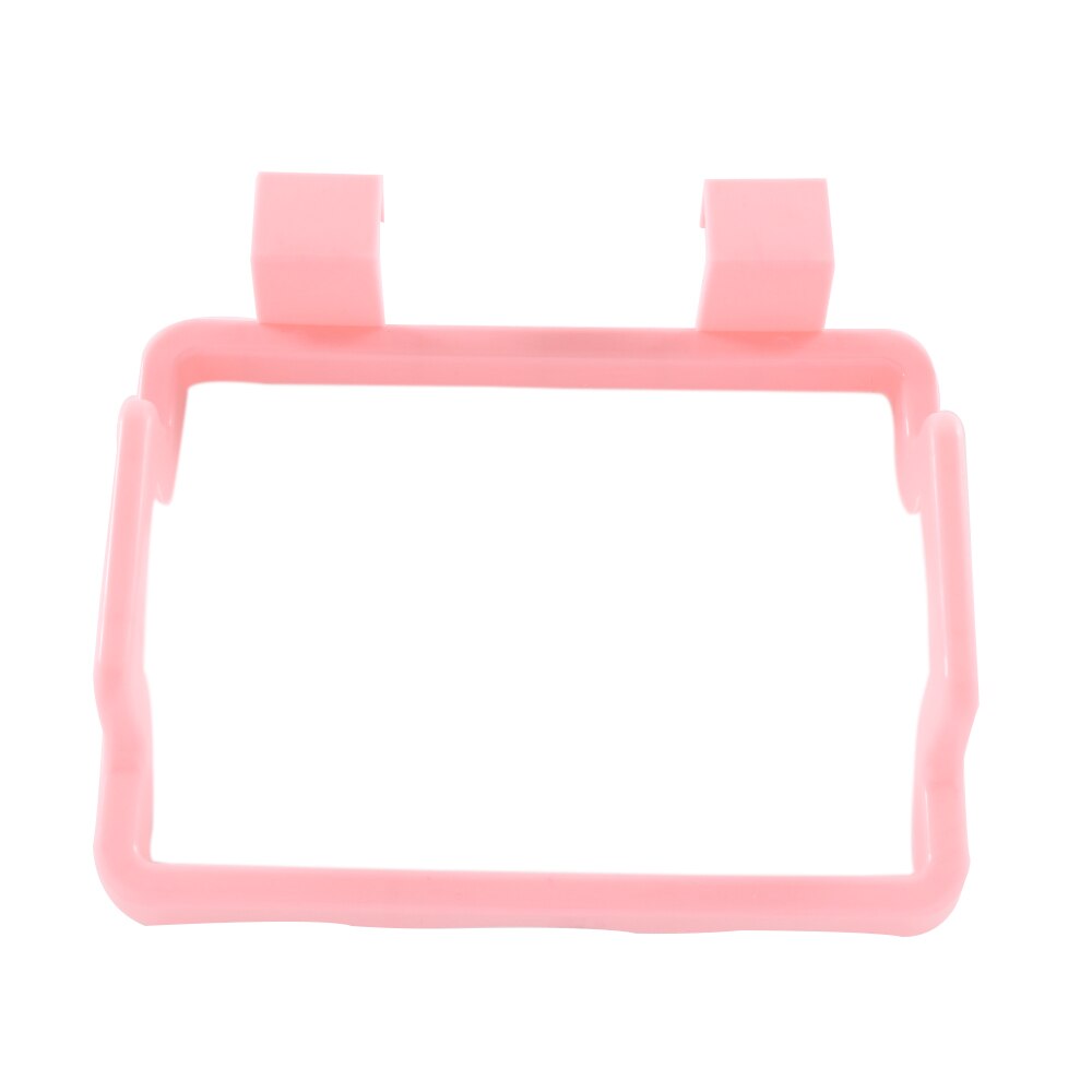 1pc kjøkken forsyning hjem levende verktøy kan stativ holder beste bærbare plast dørvask bil søppel suger søppelpose: Rosa