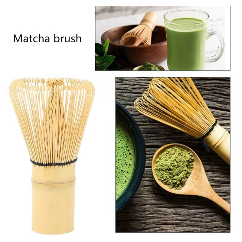Frusta tradizionale di Matcha di 4 pz/set, frusta di Matcha di bambù con il cucchiaio, ciotola di Matcha di ceramica, insiemi giapponesi di Matcha