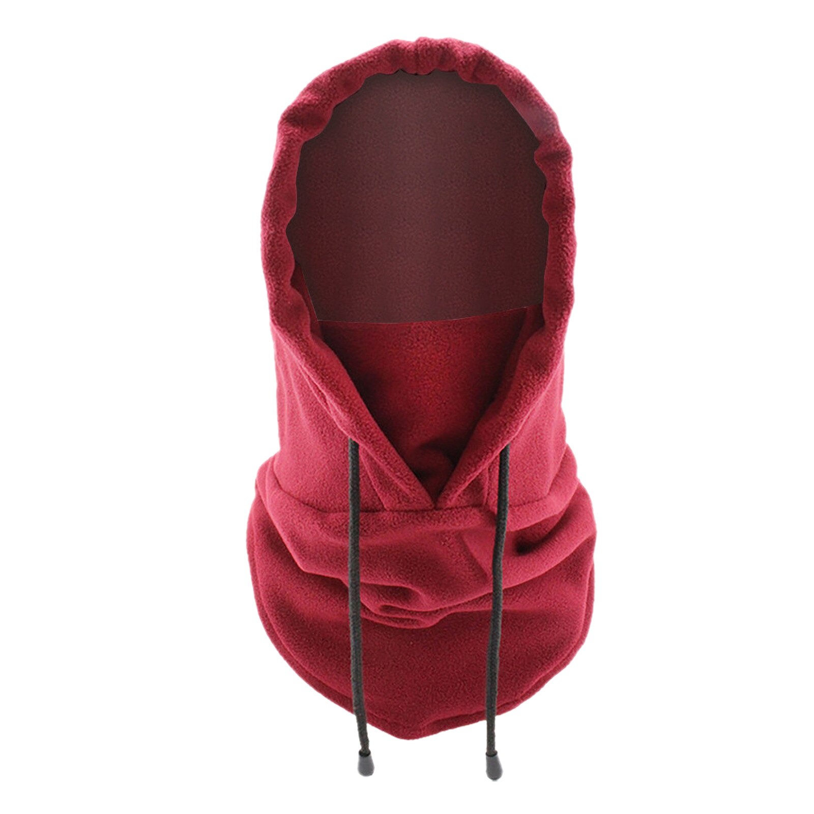 Full Face Mask Women Men Bomber Hats Motorcycle Windproof Ski Outdoor Winter Sport Scraf Hat Caps: Wine
