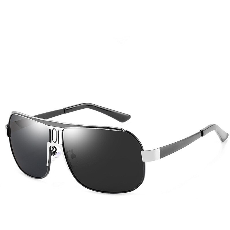 Fenchi overdimensionerede polariserede solbriller mænd  uv400 retro pilot solbriller belægning linse kørebriller til mænd kvinder: 2