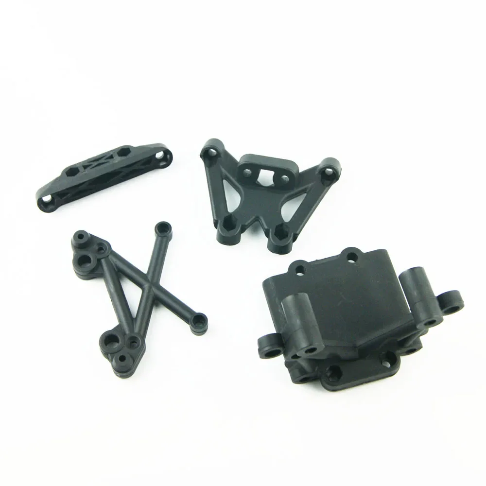 A Arm Radnabe Schott Stoßstange Unterfahrschutz Überrollkäfig Schockturm für Hpi Rovan KM Baja 5b 5t 5sc Buggy Truck: Licht Grau