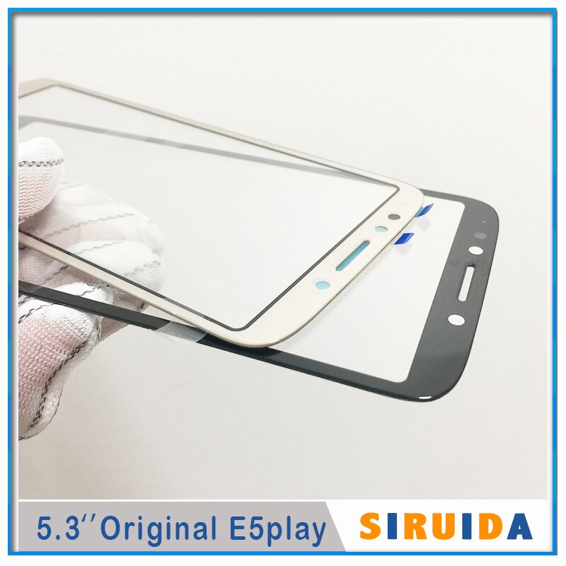 Original E5 jugar AG para Android sistema/LCD Digitalizador de pantalla táctil lente de panel de vidrio frontal para Motorola Moto E5play ir reemplazar a