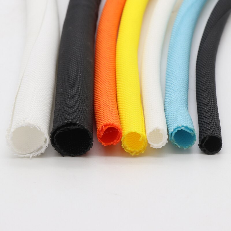 Multicolor Dia 8Mm Pet Self-Close Uitbreidbaar Gevlochten Mouw Flexibele Geïsoleerde Buis Draad Wrap Splitter Nylon Protector Harnas