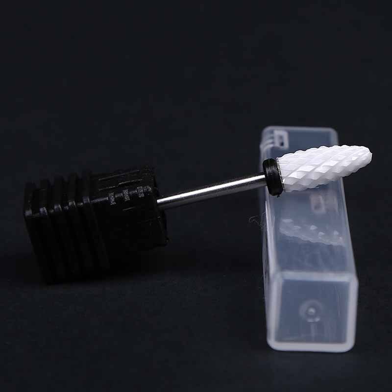 Keramische Boor Tapered Vat Bit, Elektrische Nail Drill Bits voor Acryl Nagels, Veiligheid Cuticle Schoon Gel Verwijderen, 3/32 "Shank size: XC