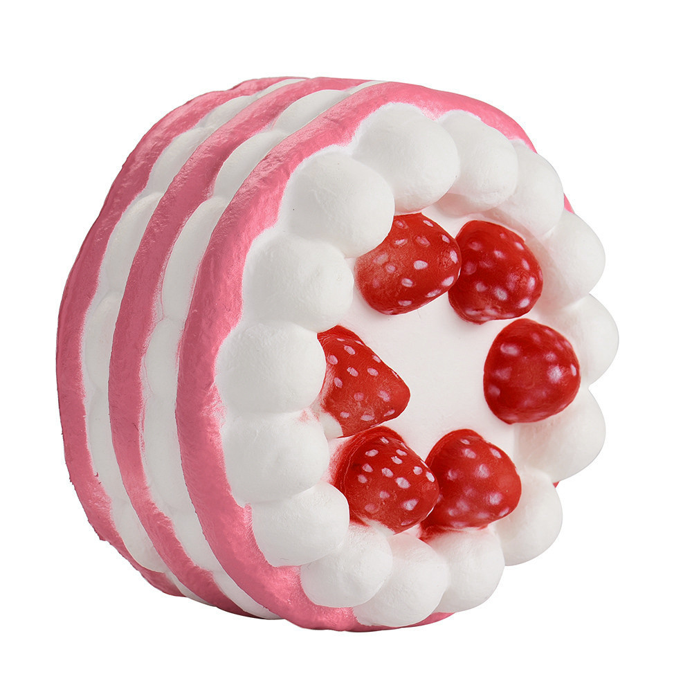 Kawaii Erdbeere Kuchen Brot Eis Creme Art Spielzeug Squishy quetschen Langsam steigend Spielzeug für Lindert betonen Angst Aufmerksamkeit