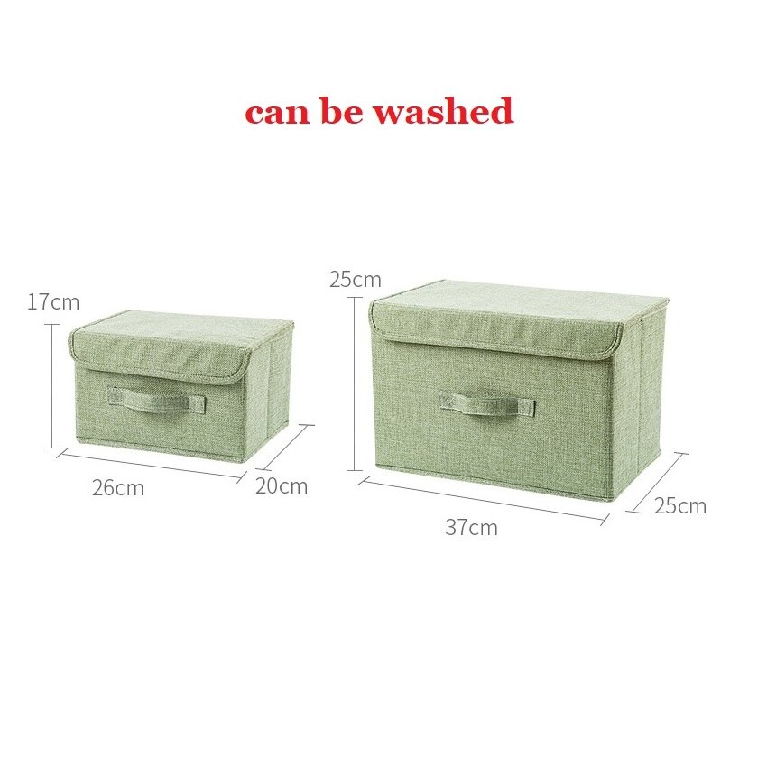 Cotton Fabric Cube Storage Box Cartoon Embroidery Laundry Basket For Cupboard Drawer Showcas Storage Holders Toys Organizer Bins