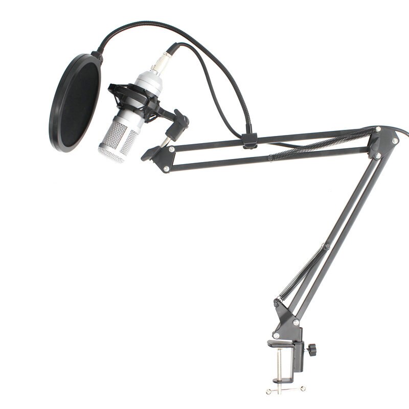 BM800 Condenser Microphone Kit Studio Microphone Vocal Recording KTV Karaoke Microphone Mic W/Stand For Computer Radio Singing: C style