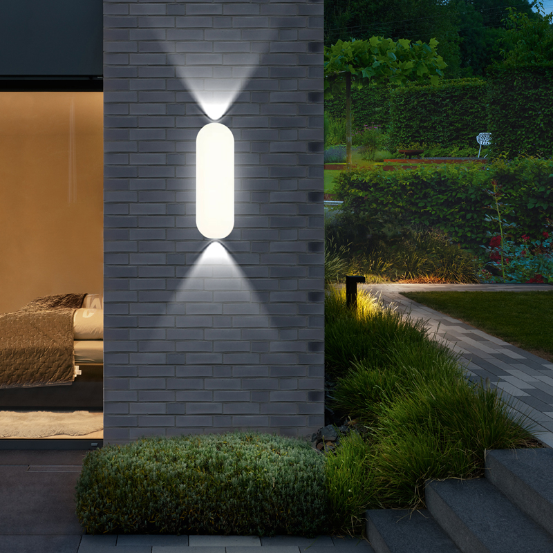 LED-Wandleuchte, wasserdicht, für Höhle Außenbereich, Aluminium-Wandleuchte, Veranda/Garten/Schlafzimmer, Innenbereich, moderne nordische Wandleuchte, 7 W, 10 W, 85–265 V