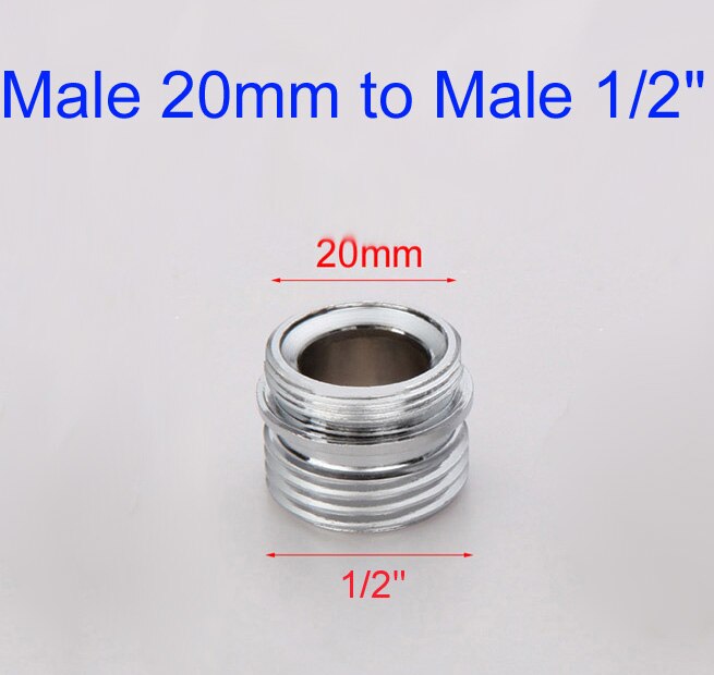 Mannelijke 20 Naar Male 1/2 "Verchroomd Messing Tap Adapter