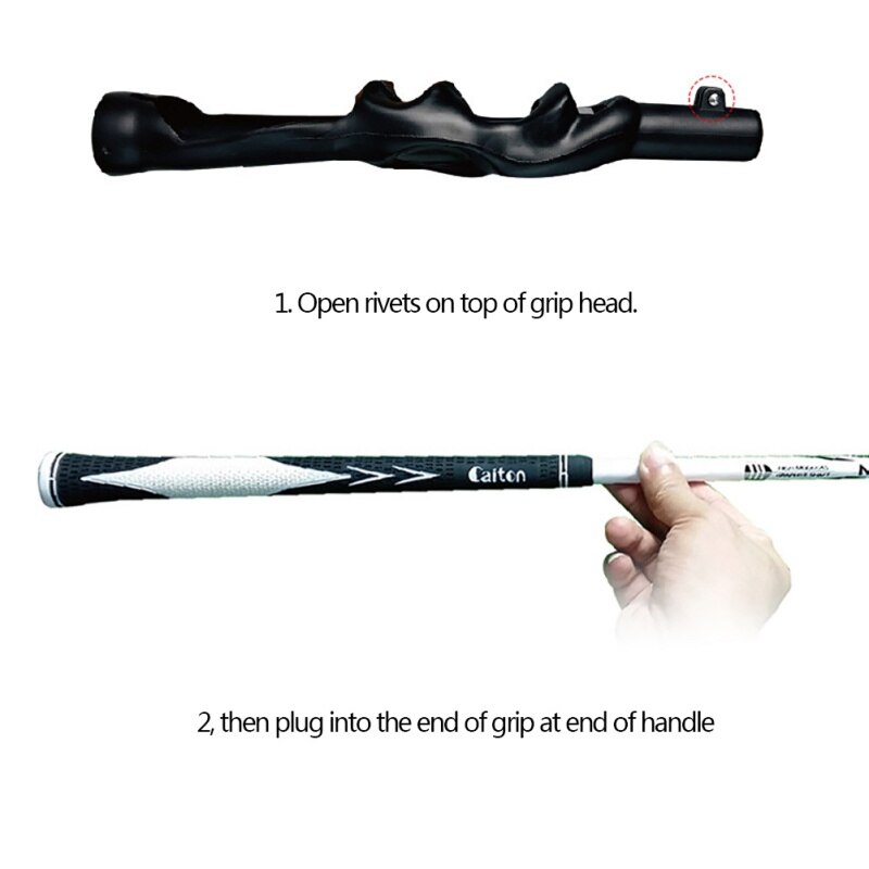 Outdoor Alignment Golf Swing Trainer Beginner Gesture Alignment Training Aids Correct Training Grip Aid Posture Correction A159
