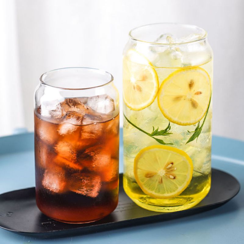 Square Glass Mug Breakfast Milk Coffee Cup Crystal Transparent Heat-resistant Cup Square Milk Cup Home Drinkware