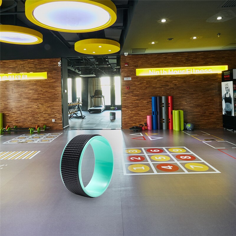 33*13cm yoga sirkler yoga hjul for stretching øke fitness fleksibilitet positur trening hjul