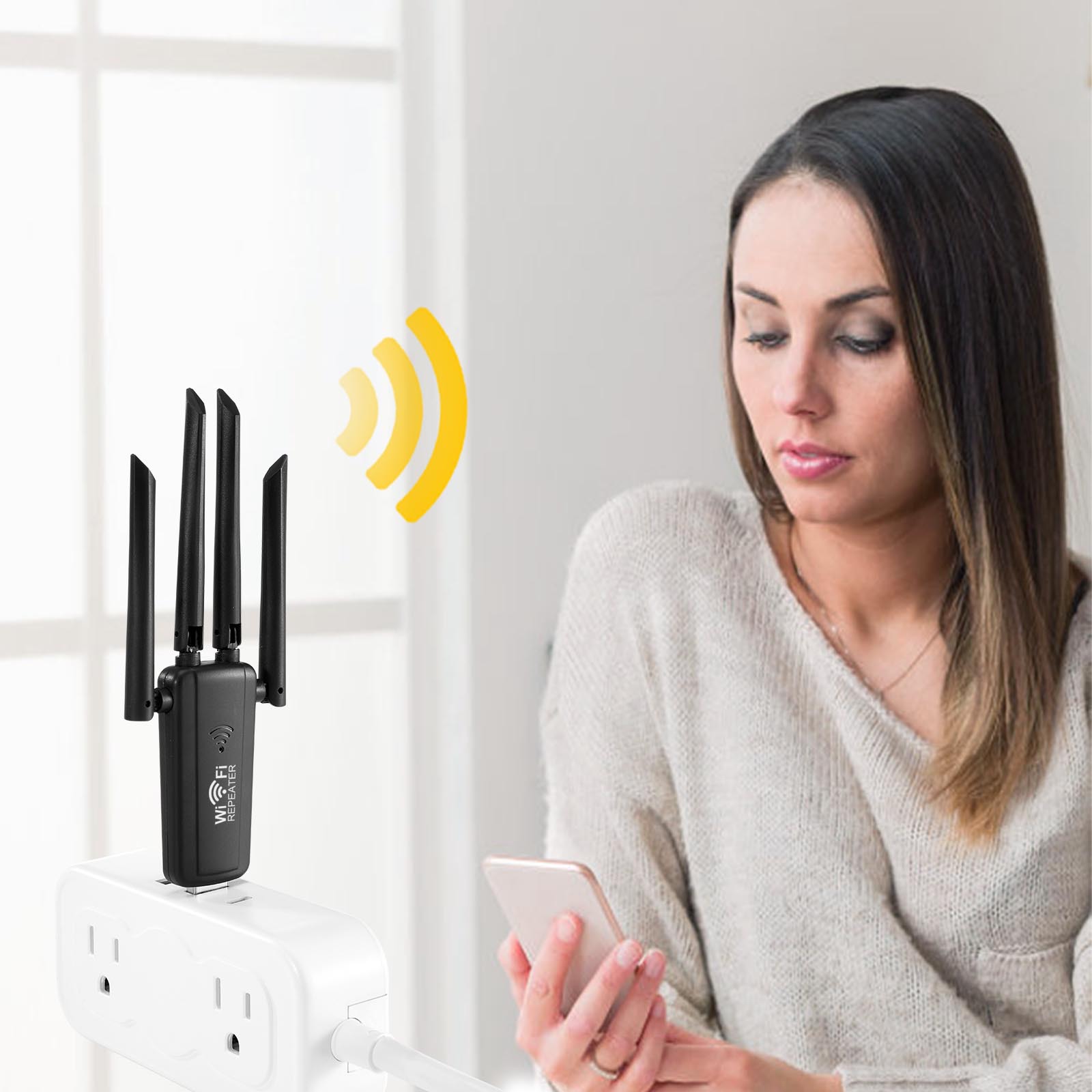 2.4G 300 Mbps Draadloze USB WiFi Repeater 4 Antenne Wifi Lange Range Extender Wi-Fi Signaalversterker Thuis netwerk Adapter voor PC