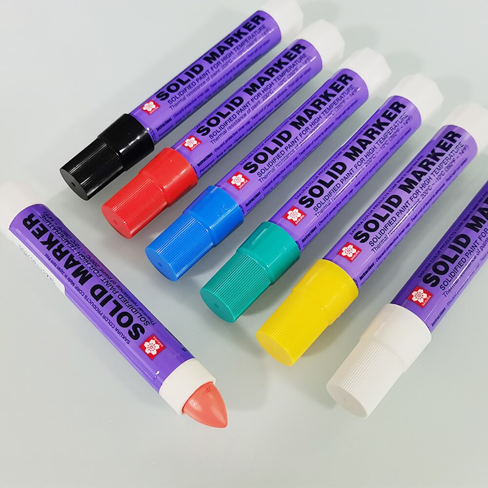 1Pcs Japan Sakura Effen Marker Industriële Pen Droog Kan Schrijven Op Stalen Plaat Water Olie Oppervlak Multi-Functie pen