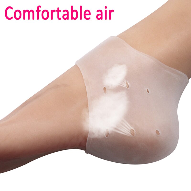 Calcetines de Gel de goma de silicona Peds Anti craqueo Liner talón calcetines silicona hidratante pie piel Gel cuidado protección del talón pie 2 uds calcetin silicona proteccion dedos pie taloneras silicona protecció