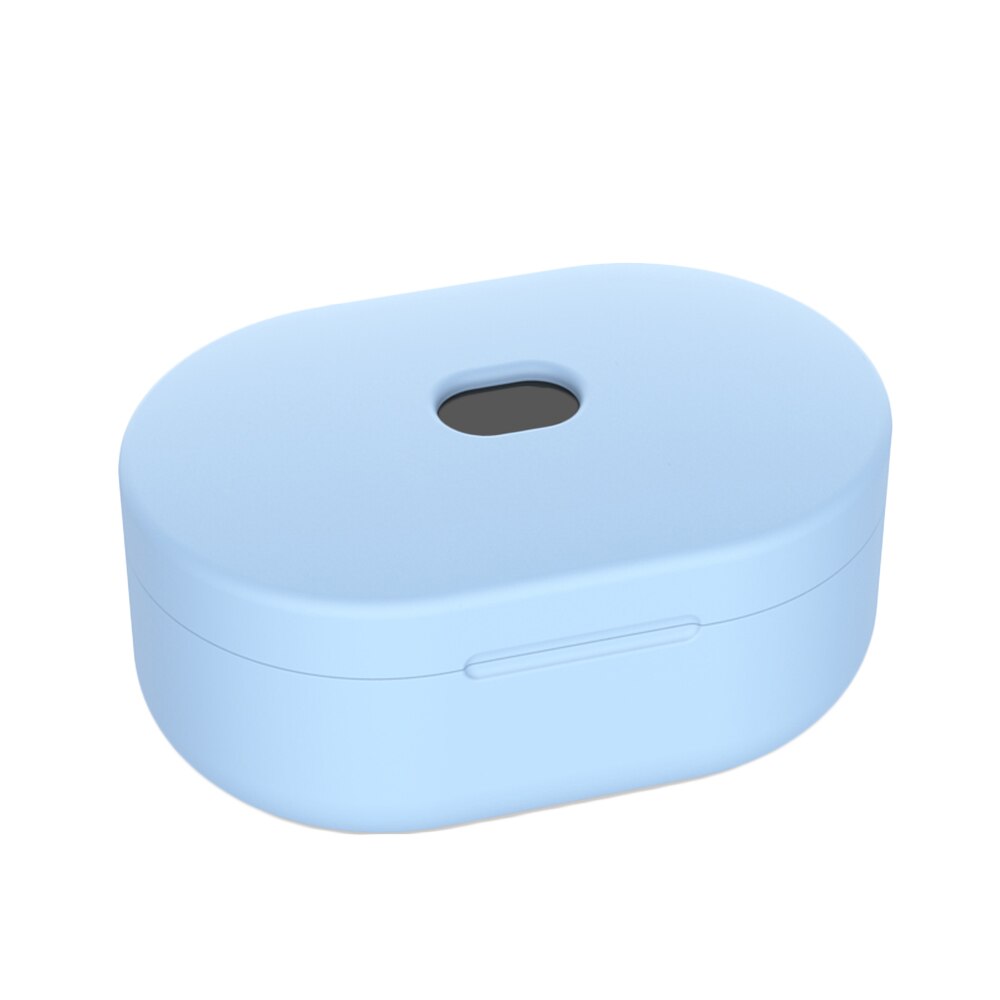 Funda de silicona para auriculares Xiaomi Redmi AirDots, carcasa para auriculares inalámbricos por Bluetooth, TWS, 1, 2 cajas: Light Blue