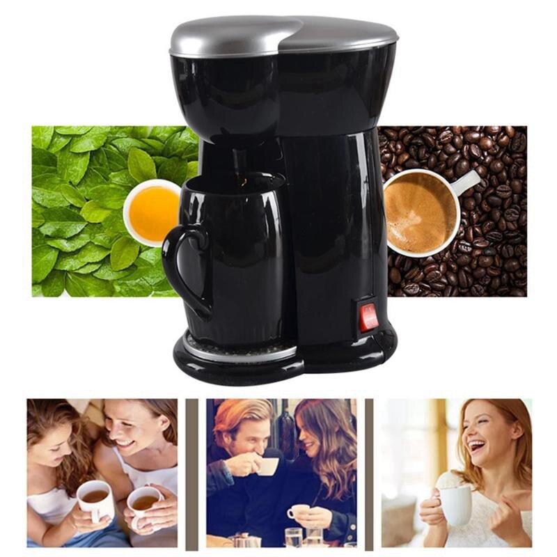Mini kaffemaskine enkelt kop espressomaskine hjemme elektrisk automatisk kaffemaskine(eu stik)