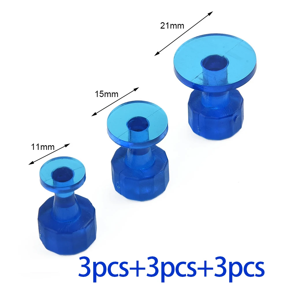10/9pcs Dent Puller Glue Tabs Car Dent Repair Tools Car Dent Removal Tool Auto Paintless Dent Repair Glue Tabs For Car Body: Blue