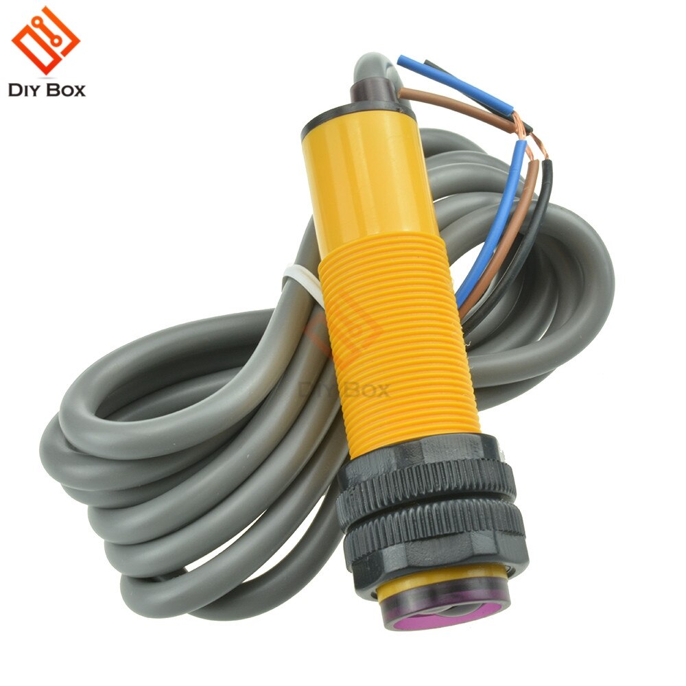 E18-D50NK diffuse reflectance infrared obstacle avoidance sensor infrared photoelectric switch proximity switches NPN