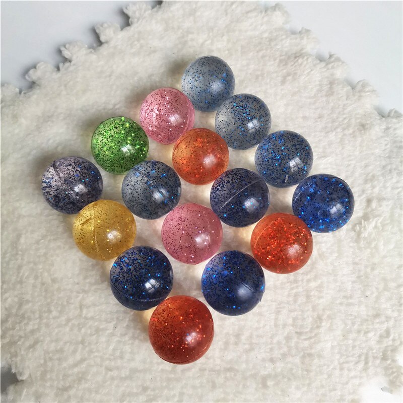 Bolas de rebote de goma para niños, 10 unidades, 3CM, brillantes, hinchables, para saltar, malabares, juegos deportivos al aire libre