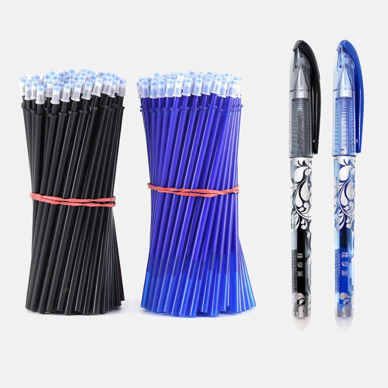 Erasable Pen 0.5 Mm Blue Black Color Ink Writing Gel Pens Washable Handle For School Office Stationery Supplies