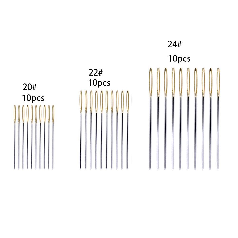 30Pcs Naalden Set Grote Eye Stitchery Borduurwerk Stopnaald Duurzaam Thuis Kruissteek Accessoires Bodkin Naaien Tapestry
