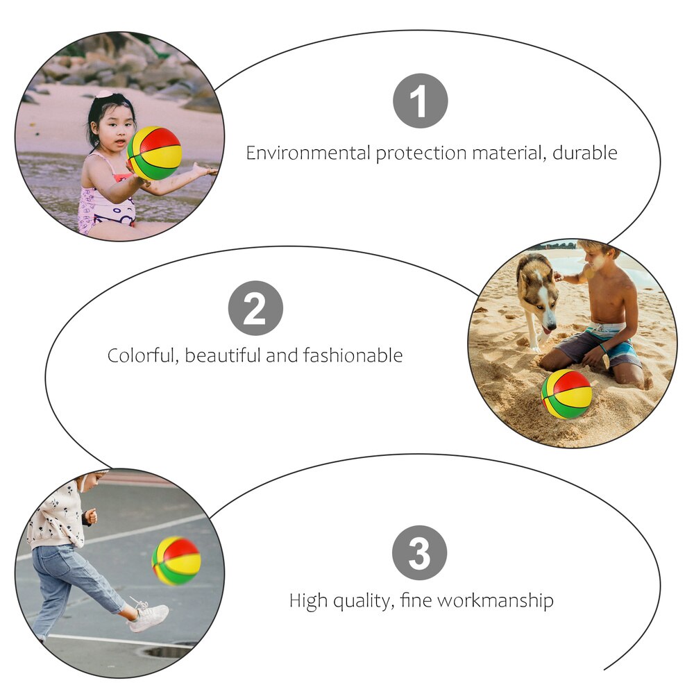 1pc Child Inflatable Child Basketball Kid Basketball Kids Plaything