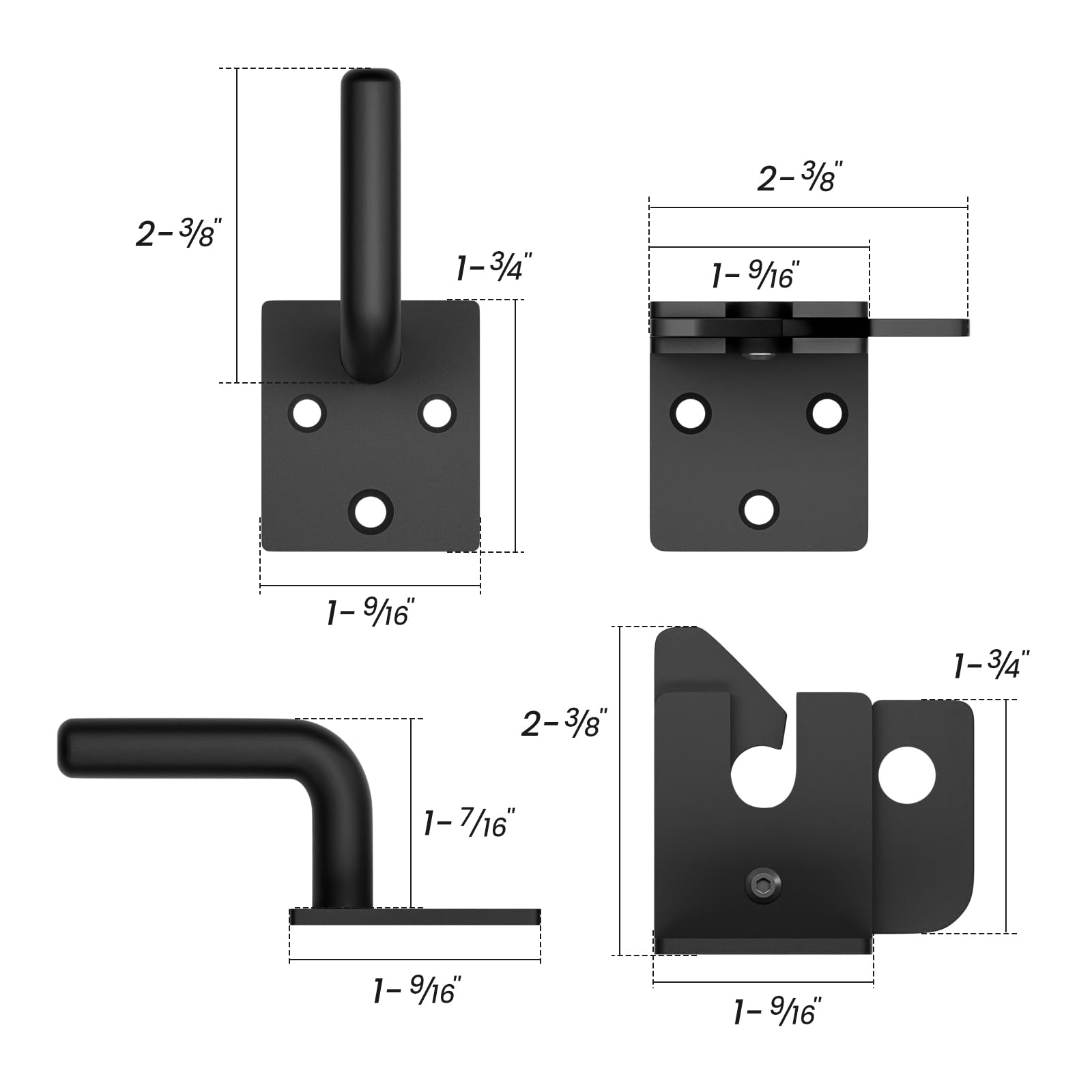 Pestillo de puerta automático para valla de madera, bloqueo de puerta automático, palanca de gravedad para puerta de valla de madera, Pestillos de puerta, negro
