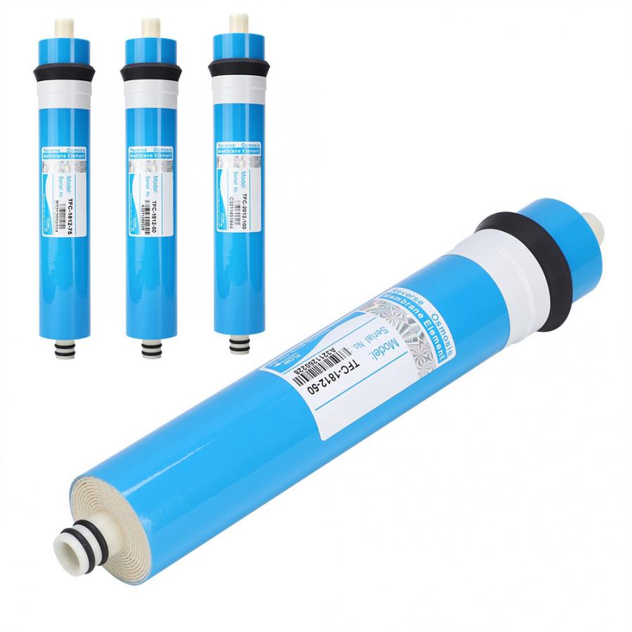Vesisuodattimen osat 50/75/100 gpd kotitalouksien käänteisosmoosikalvosuodatin ro vesijärjestelmän suodatin