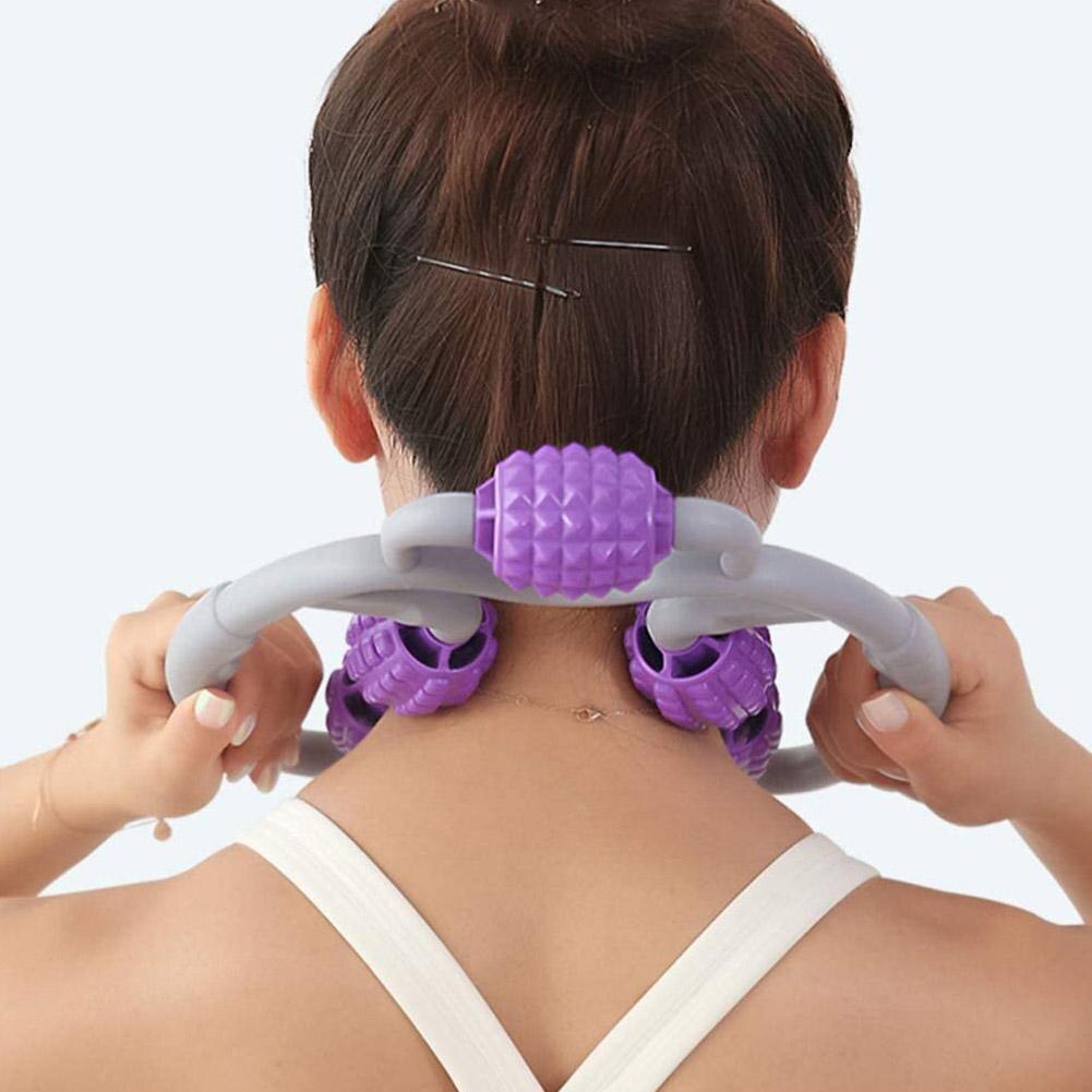 Ring Massager Muscle Relaxer Roller Roller Arm Leg Neck Roller Massage Roller Fitness A0Q1