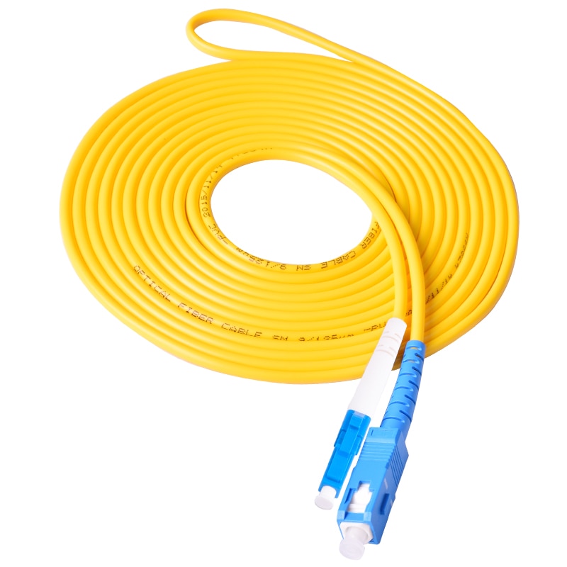 10 stk lc til sc fiber optisk patch ledning jumper kabel, sm, single mode simplex , 9/125, 3 meter