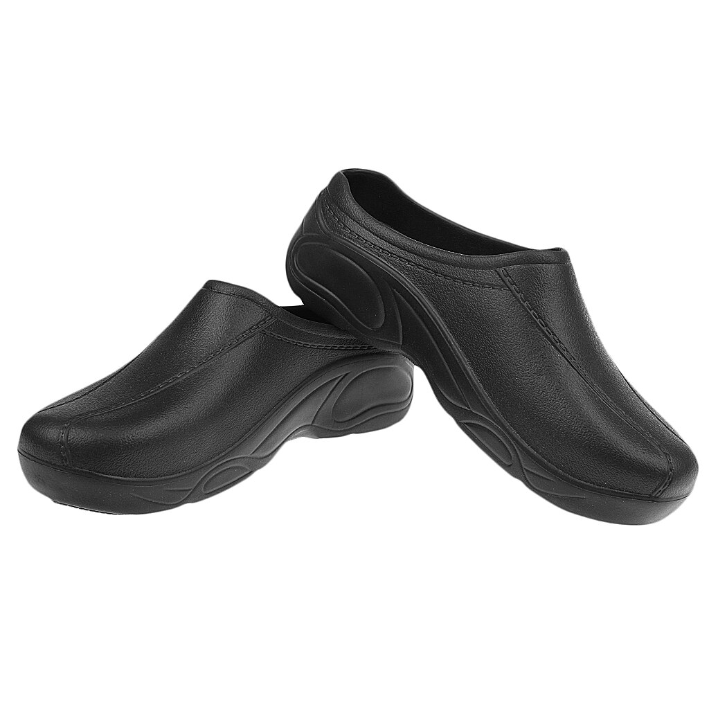 Men Women Cook Nursing Shoes Ultralite Clogs Strapless 40 White chef shoes work shoes restrant shoe: black 39