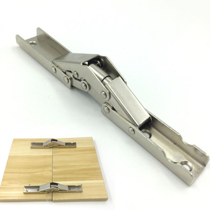 1Pc 90/180 Grad Frühling Klapp Möbel Scharnier See-freies Scharnier Faltbare Schreibtisch Stuhl Brücke Scharniere Hardware- Zubehör Teile