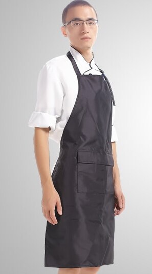 Waterproof Rubber Vinyl Apron Lab Work Butcher Dog Grooming Cleaning Fish Industrial Chemical Resistant Plastic work smock: black