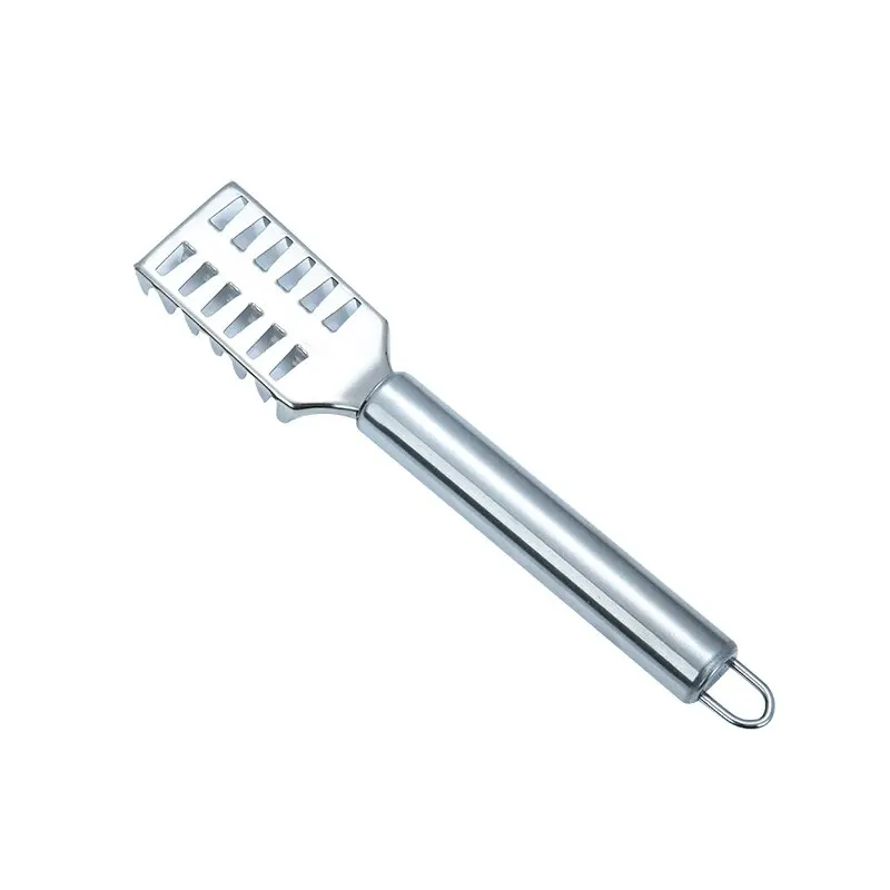 1pc stk. fiskeskjellkniv i rustfritt stål, skjellskrape, sagtannskraping, utbening, filetering, kutt, skrape, grave, gapkniv: Default Title
