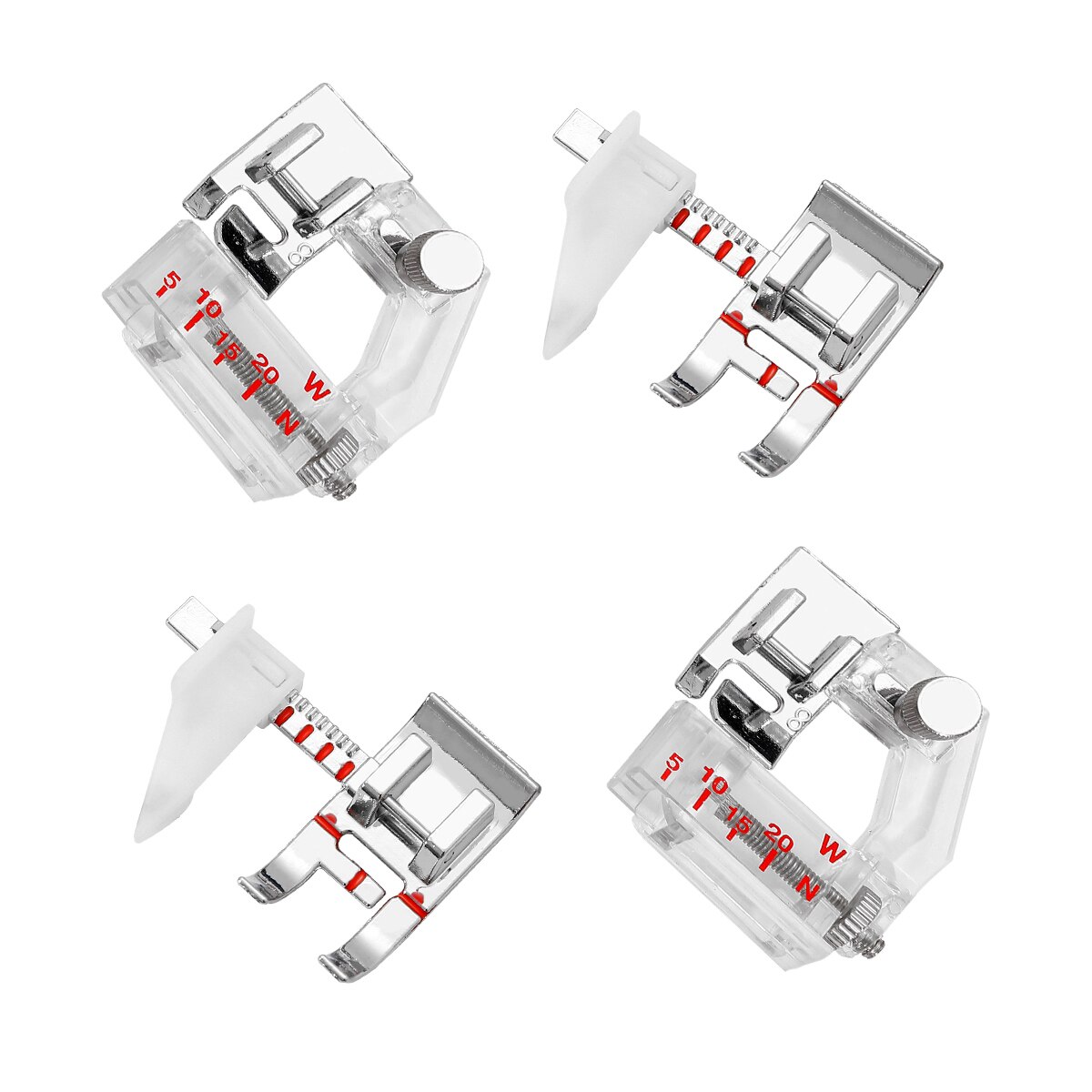 1Pc Sewing Machine accessories Adjustable Guide Presser Foot and Snap-on Adjustable Bias Binder Foot for Brother, Singer 22740-