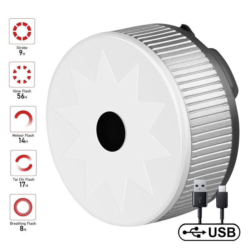 X-tiger sykkellys vanntett usb led oppladbar kjørebaklys nattsykkellykt lommelykt terrengsykkel baklys: Wd -0605