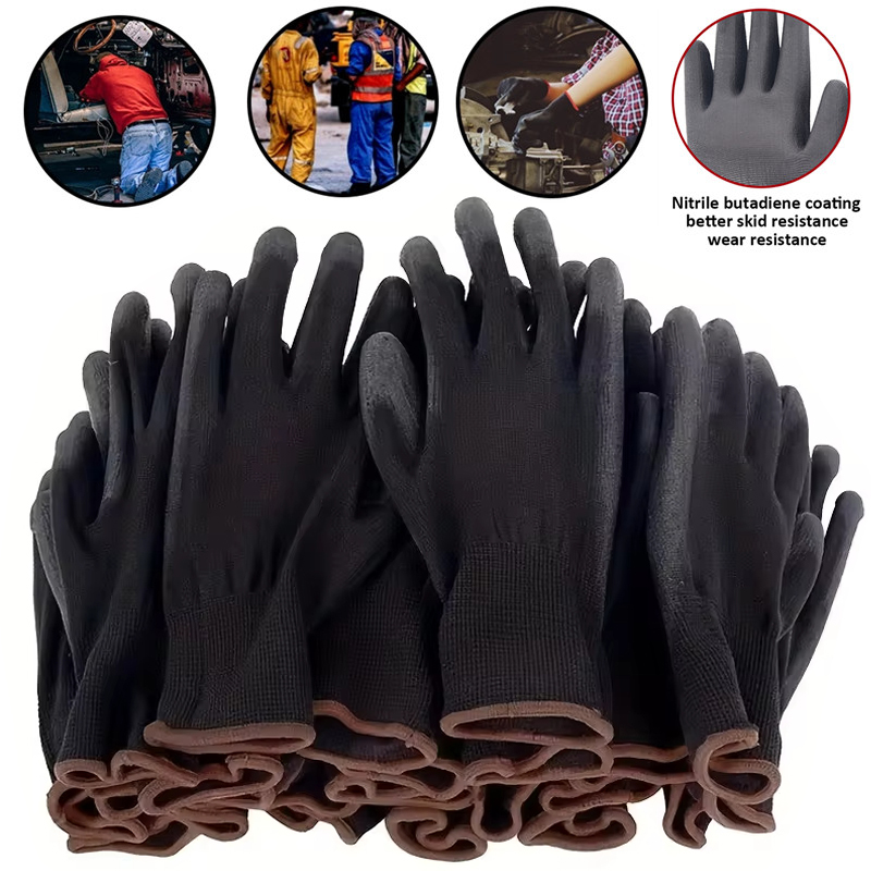 10 pares de guantes protectores de seguridad antideslizantes de descarga eléctrica PU guantes antiestáticos de trabajo de electricista herramientas de protección ESD aislamiento
