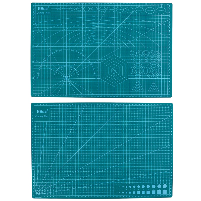 A3 PVC 45cm x 30cm Double Sided Self Healing 5 Layers Cutting Mat Quilting Ruler Suitable For Paper Card Fabric