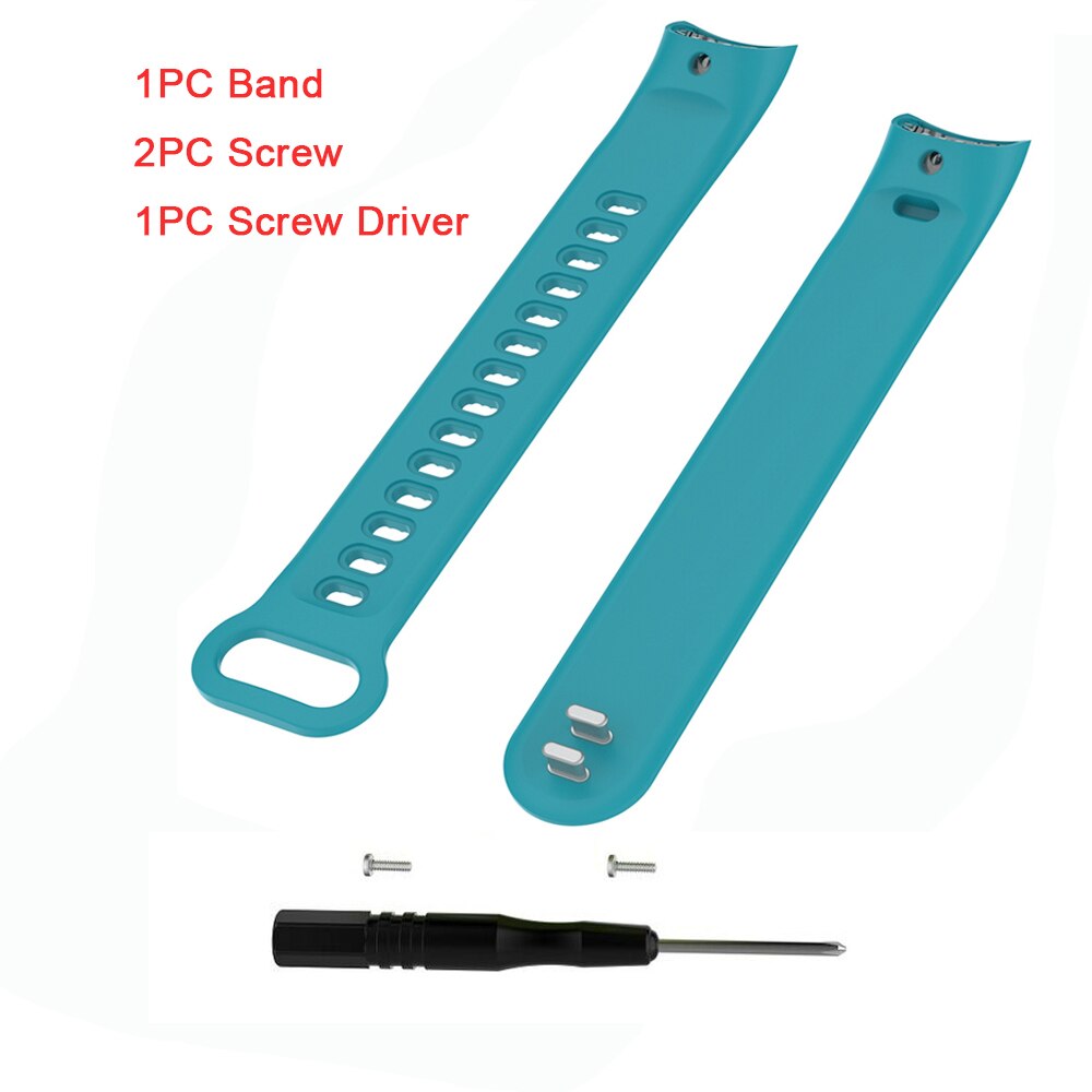 wristbands For Tracker accessories TPE Sports Wrist Band Bracelet Strap for Huawei Honor Band 3 Smart Fitness Tracker 11.26: blue