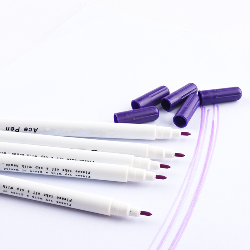Disappearing Erasable Ink Fabric Marker Pen Water Erasable Pen&Sewing Measuring Gauge for Quilting Dressmaking Sewing Tool