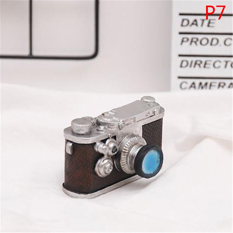 Camera Phonograph Mini Resin Ornaments Home Living Room Wine Cabinet Decoration Photo Props Ornaments: P7