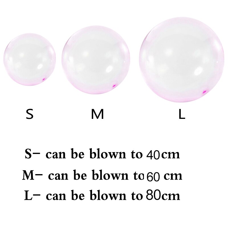 Strand Bubble Bal Transparante Bubble Ballon Water Lucht Vullen Bubble Ballen Speelgoed Opblaasbare Bouncy Ballon Voor Kids Volwassenen, 40C