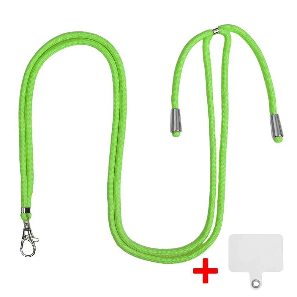 Smycz do telefonu komórkowego Regulowany pasek na szyję do noszenia wokół dłoni z przezroczystą zakładką do większości etui na telefony z pełnym pokryciem: Szampańskie złoto